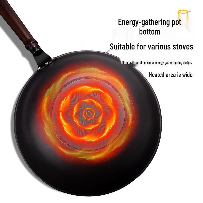 Yoshida Handwerker Verfeinerte Eisen Antihaft-Wok zum Pfannenrühren