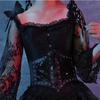 Lace Waist Strap Cover Metal Buckle Tie Rope Elastic Waist Black Theme Dark