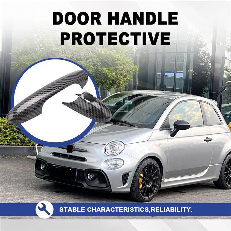 Außentürgriff-Abdeckung Zierleiste Für Fiat 500 Abarth 595 695 Seitentürgriff Schutzabdeckung