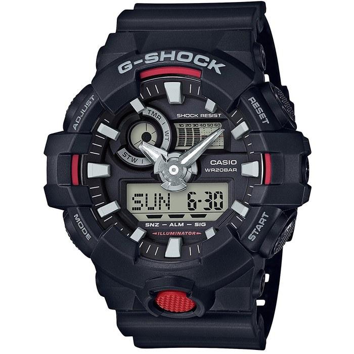 [Casio] G-Shock GA-700-1AJF Men s Watch – Black/Black/Red