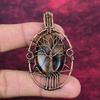 Tree Of Life Chiastolite Pendant Copper Wire Wrap Gemstone Jewelry Gifts For Her