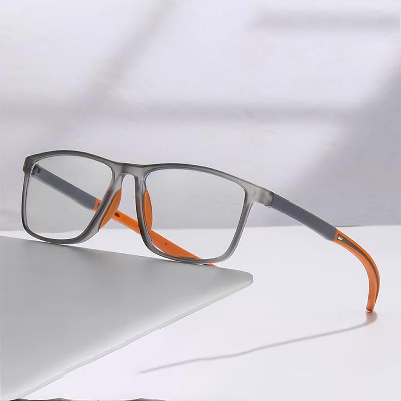 

Silicone Dual Color Myopia Glasses Sports Wind Proof Blue Light Glasses Trendy And Fashionable Finished Glasses TR004 -1