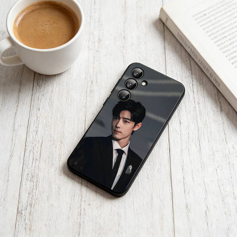 S-Sean Xiao Xiaozhan  Phone Case Black Silicone Soft For Samsung Galaxy A73,A72,A71,A70,A53,A52,A51