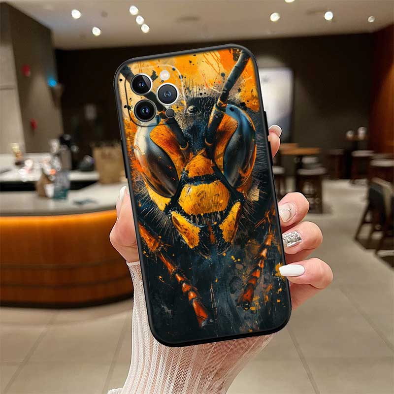 UP7 Art Bees Cartoon New High-End Shell Phone Case for Redmi Note 10 11 12 Pro Max 10S 10C 10T 11A 11S 12S 12C