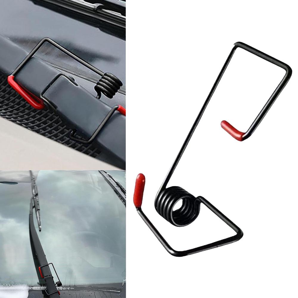2PCs Car Wiper Booster Spring Alloy Arms Rubber Strong Boosting Tool for Windshield Vehicles Truck Universal Replaceable Parts