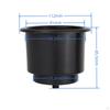 Marine Stainless Steel Cup Holder Nylon Drink for Yacht Black Abs Plastic