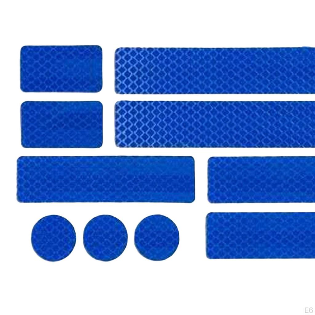 Reflective Safety Stickers for Bicycles and Motorcycles - Enhance Visibility at Night