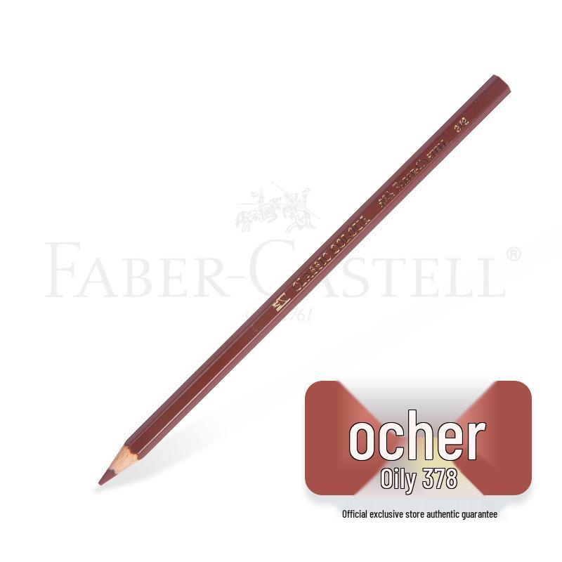 Faber-Castell Art Oil-Based Colored Pencils Set - Red, White, Black, and 60 Single and Complementary Colors.