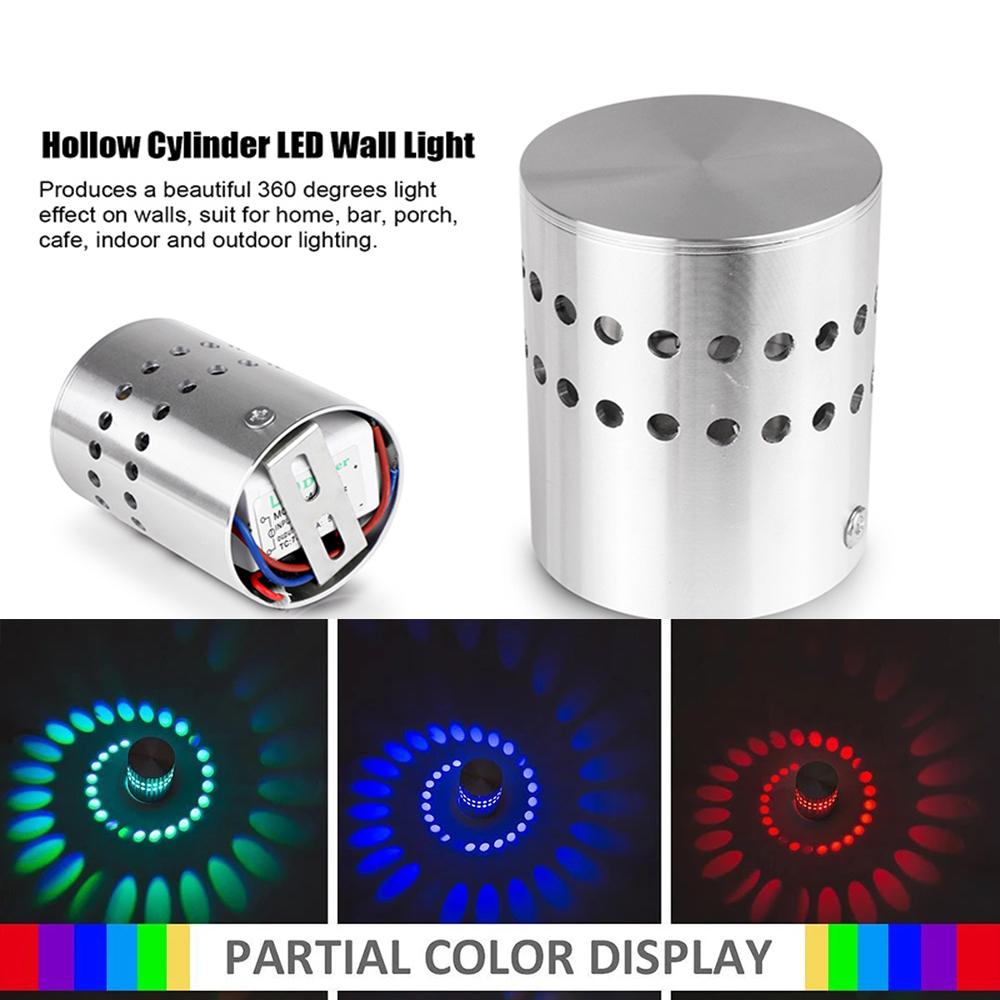 LED Aluminum Spiral Hole Wall Light Living Room Aisle KTV Background Wall Home Decoration Art Wall Light