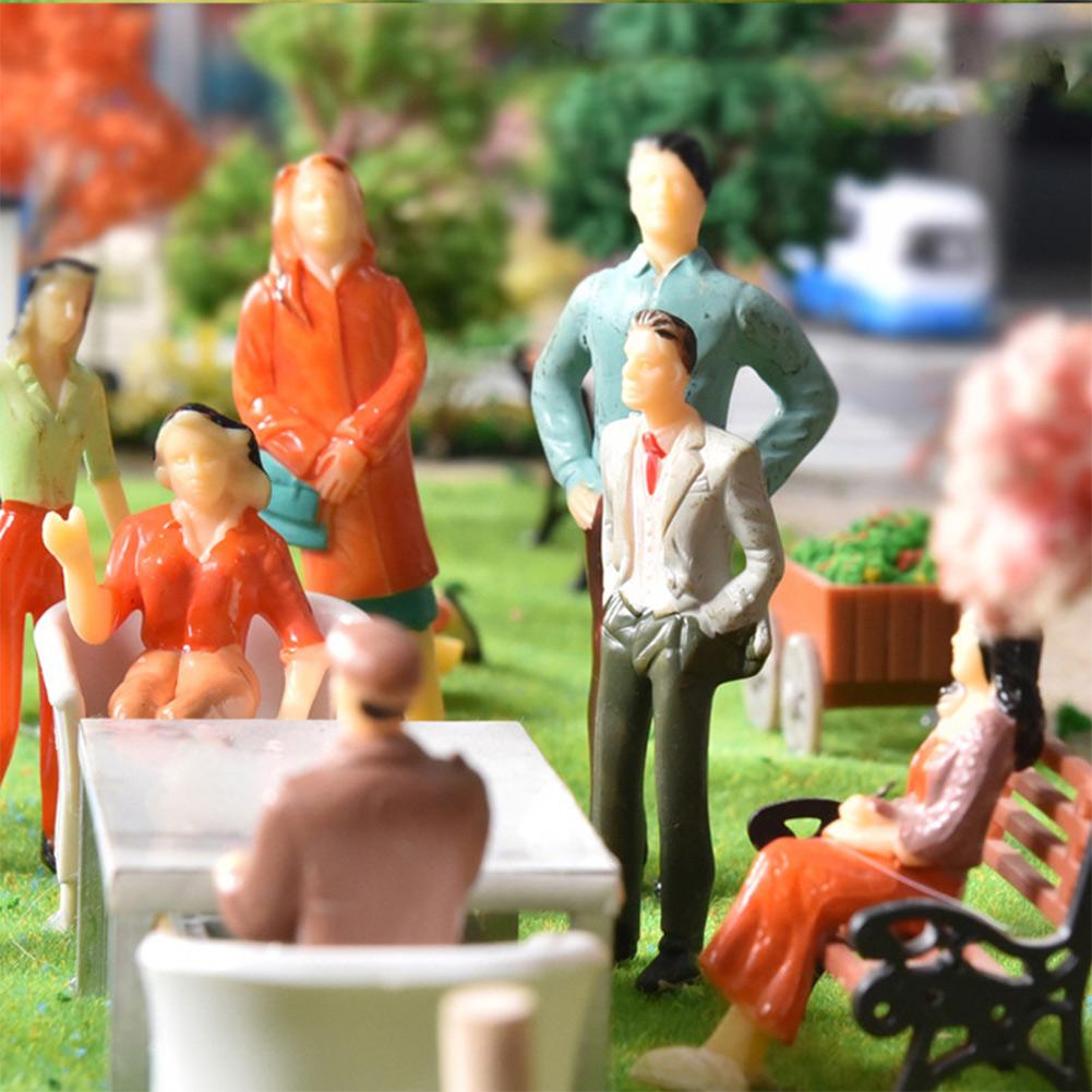 Painted Figures Lifelike Painted Figures for G Scale Model Trains Set of 10 Passenger Figures for Authentic Look