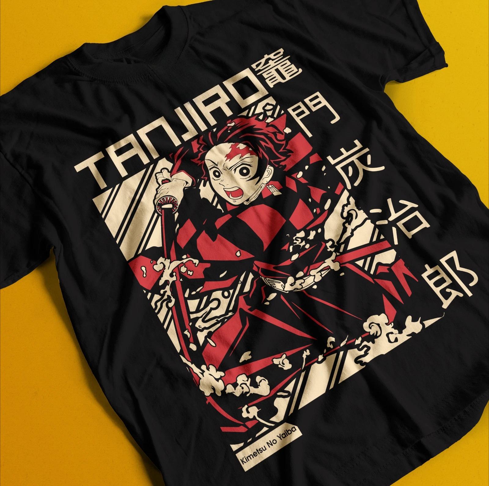 

Demon Slayer Shirt Tanjiro Tshirt Nezuko TShirt Muzan Doma Tee Inosuke Zenitsu Summer Unisexs and Womens Breathable Tshirt Top S