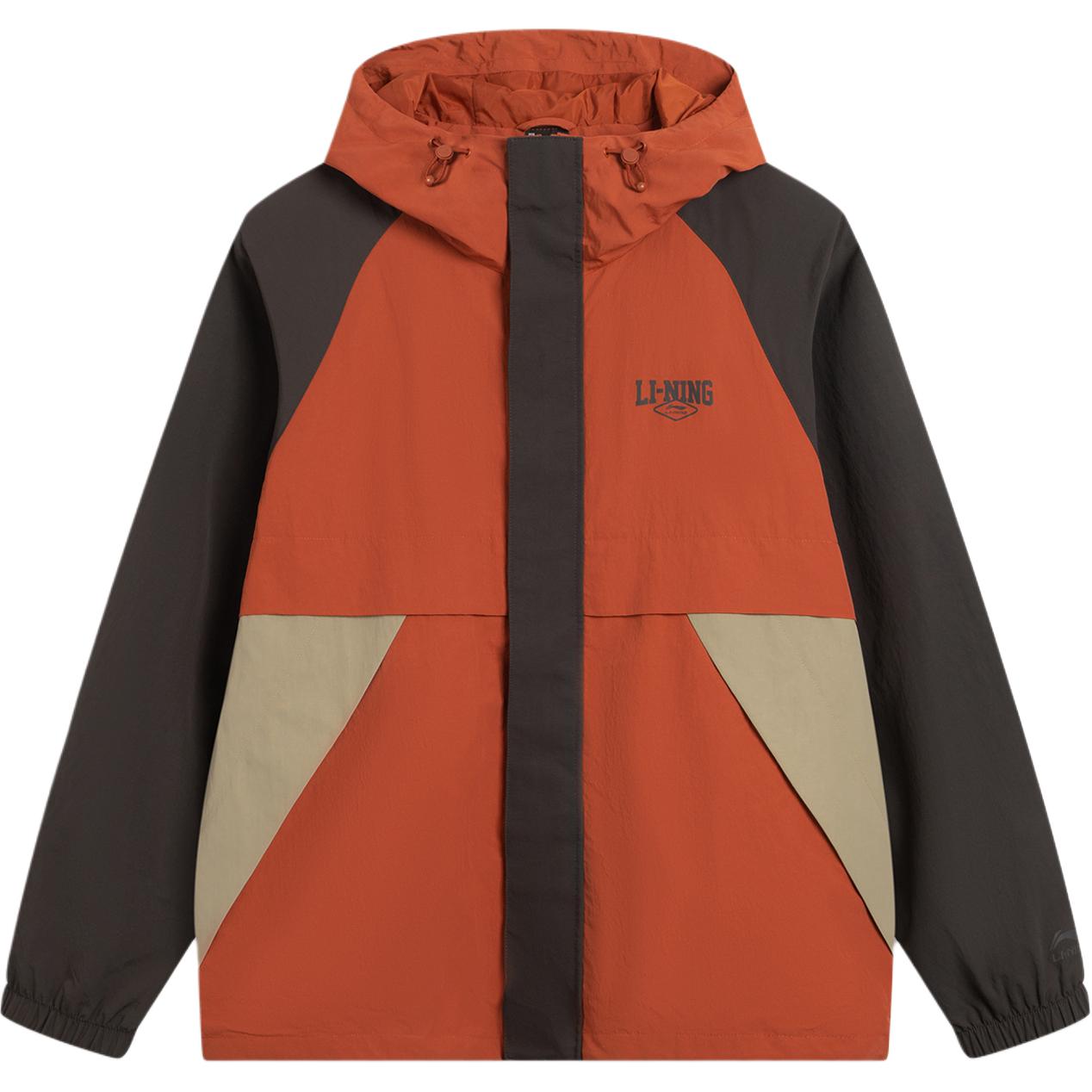 

Li Ning Sports Lifestyle Series Ветровка с капюшоном и логотипом для мужчин AFDVE63-6 S