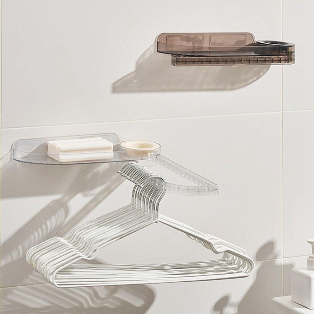 

Plastic Multifunctional Foldable Storage Rack Punch Free Coat Hanger Collector Clothes