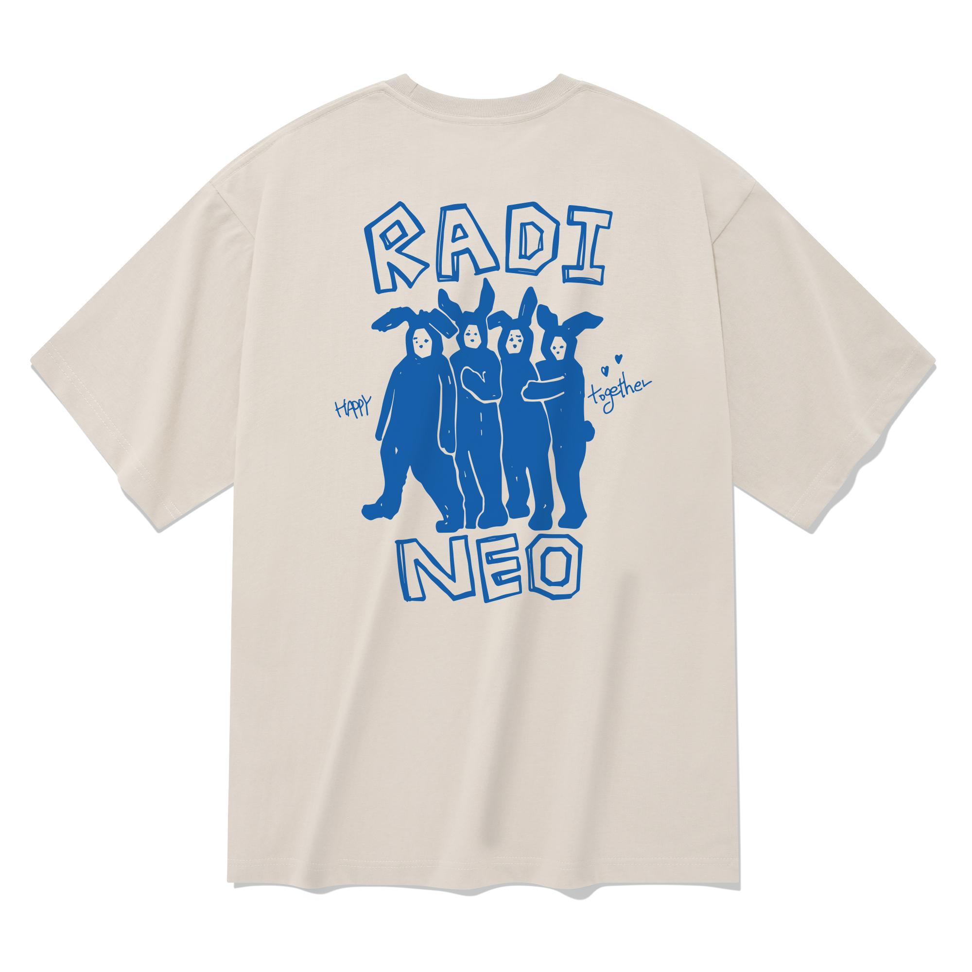 Radineo Happy Together Short-Sleeve T-Shirt Beige S