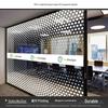 Frosted Glass Lattice Window & Door Privacy Sticker for Office and Café Decor