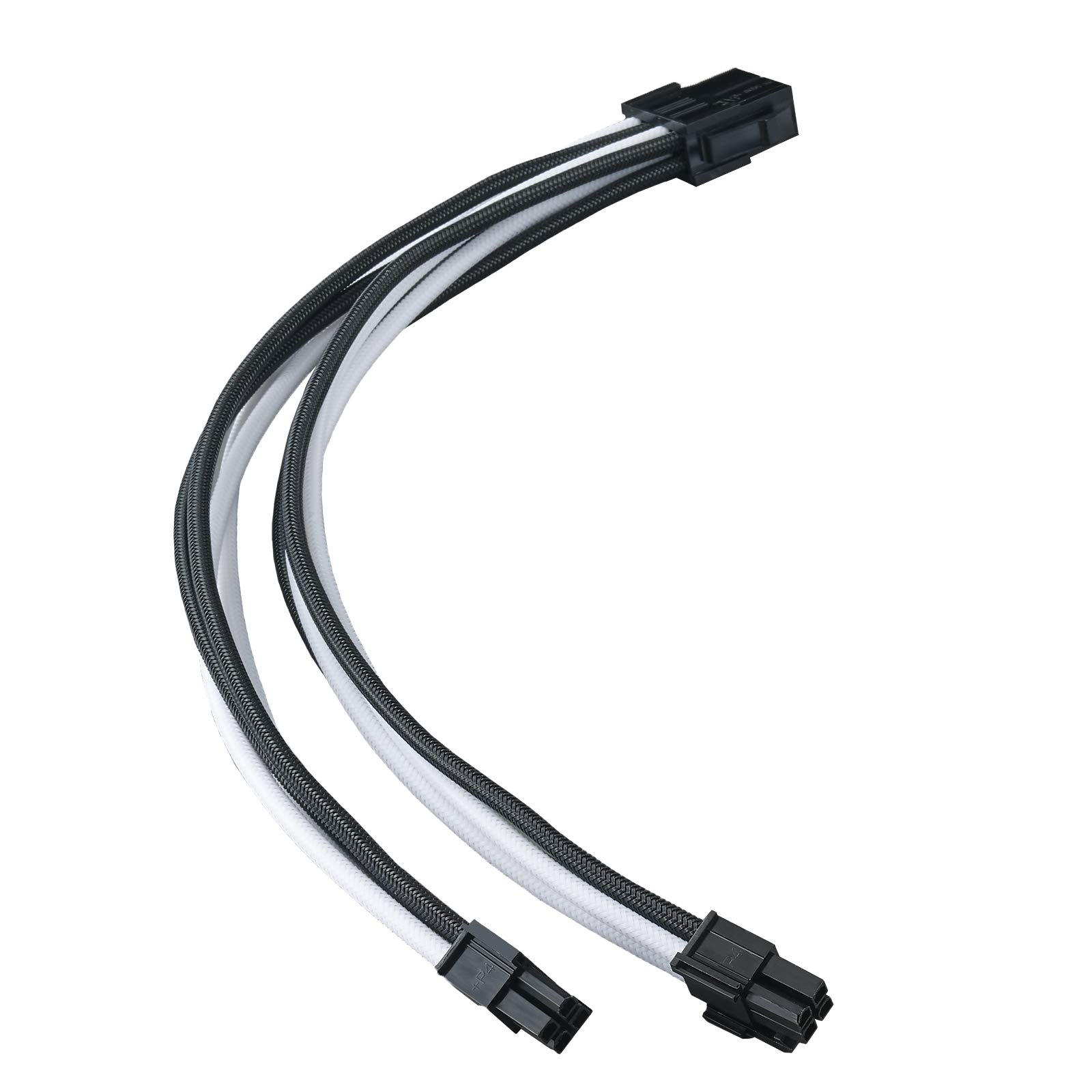 

Silver Stone PSU Universal Extension Sleeve Modular Cable EPS4+4Pin SST-PP07E-EPS8BW (Black + White)