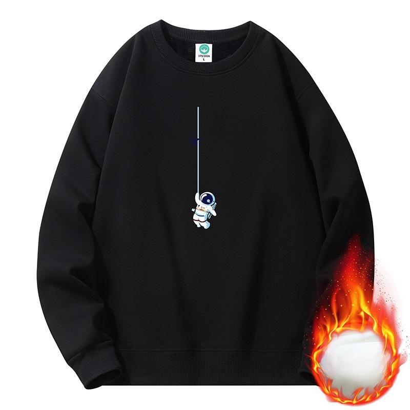 BFCCQB Men's Fashion Long Sleeve Casual Solid Color Print Autumn Winter Hoodie