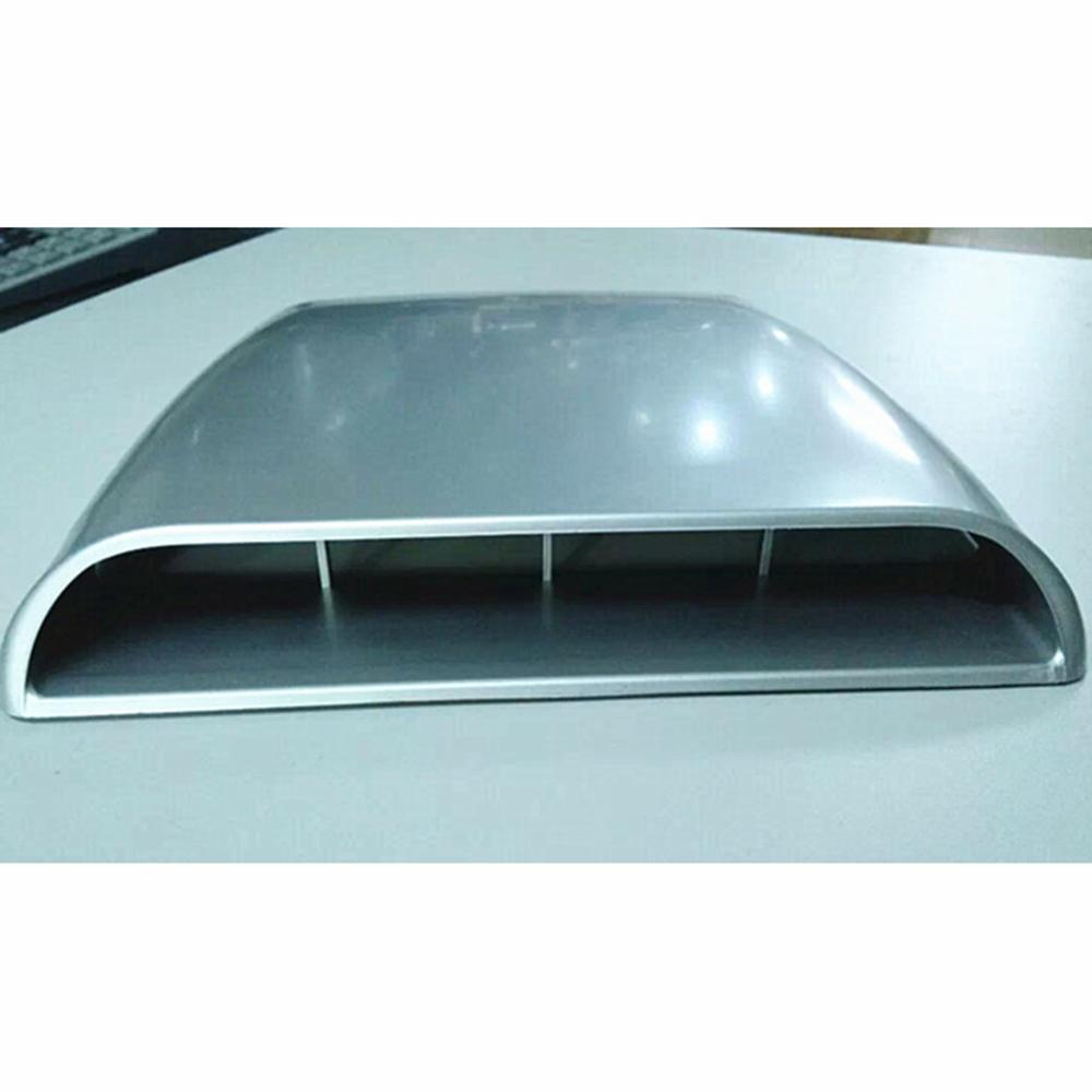 Universal Car Bonnet Hood Scoop Air Flow Intake Vent Cover Decorative 27*25*m White/ Black/silver Auto Air Flow Vent Cover