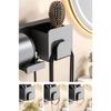 Hair Dryer Holder Water Proof ABS Wall Mounted Adhesive Blow Dryer Rack for Combs Hairpins Hair Dryer Nozzles