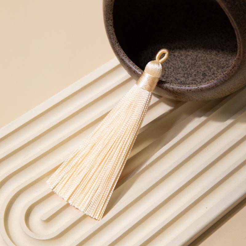 8Cm Pull Circle Fringed Ear Polyester Fringed Antique Hanging Ear Bookmark Sachet Jewelry Accessories Diy Small Pendant