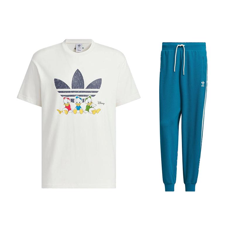 

Adidas Fashionable Comfortable Breathable Short Sleeve Long Pants Casual Sports Suit Men suit JP1426+IX4211 XL