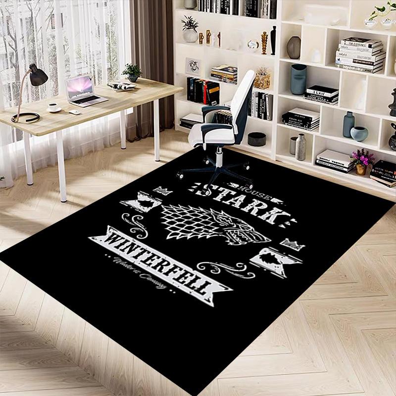 1 Stück Haus Stark Winterfell Teppich, Büroteppich Außenmatte Heimdekoration Bereichsteppich Festival