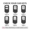 Zinc Alloy Leather Car Smart Key Case Cover Protector Shell Fob for Honda Vezel City Civic Jazz BRV BR-V HRV Keyless Accessories