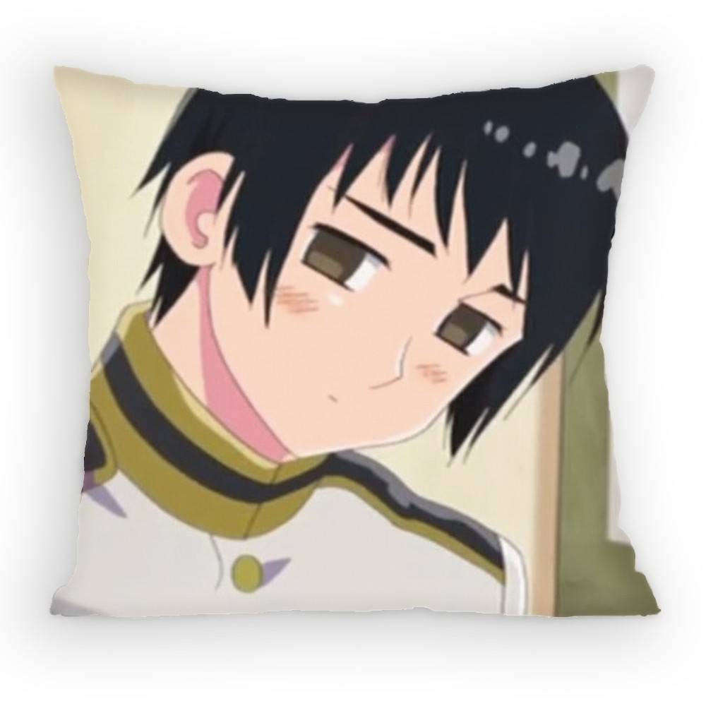 

Anime Hetalia World Stars Honda Kiku Pillow Case Sofa Living Room Bedroom Headboard Backrest Cushion Square Cushion Nap Time 30x30 cm