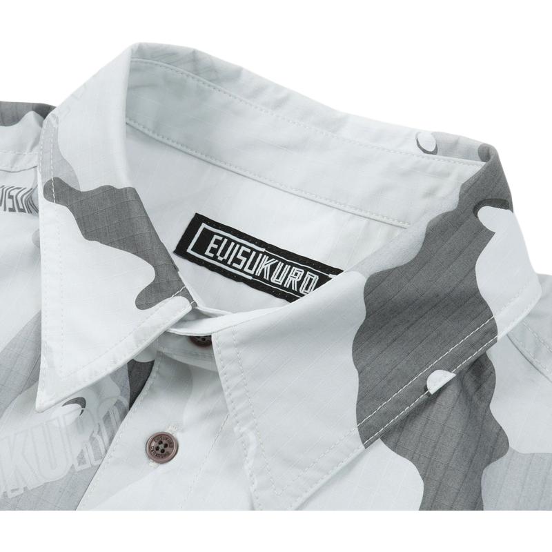 Evisu Camouflage Short Sleeve Shirt Men Shirts 2ESGNM3SJ210RXCN