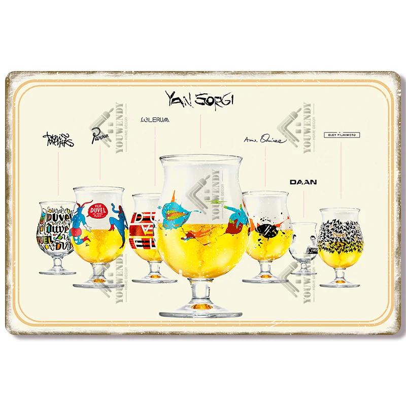 Metal Tin Sign Poster for Pub Bar Man Cave Club Wall Decoration Vintage Belgium Beer Brand Decorative Plaque Xcm