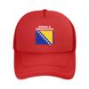 Bosnia and Herzegovina Flag Casquette  Unisexs Womens Outdoor Hats  Adjustable Snapback Hat Casual Baseball Caps