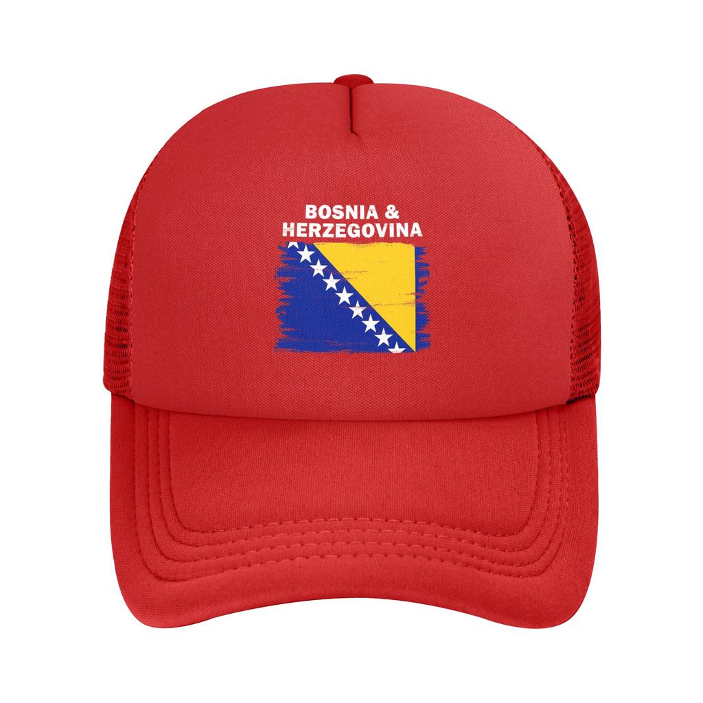 Bosnia and Herzegovina Flag Casquette  Unisexs Womens Outdoor Hats  Adjustable Snapback Hat Casual Baseball Caps