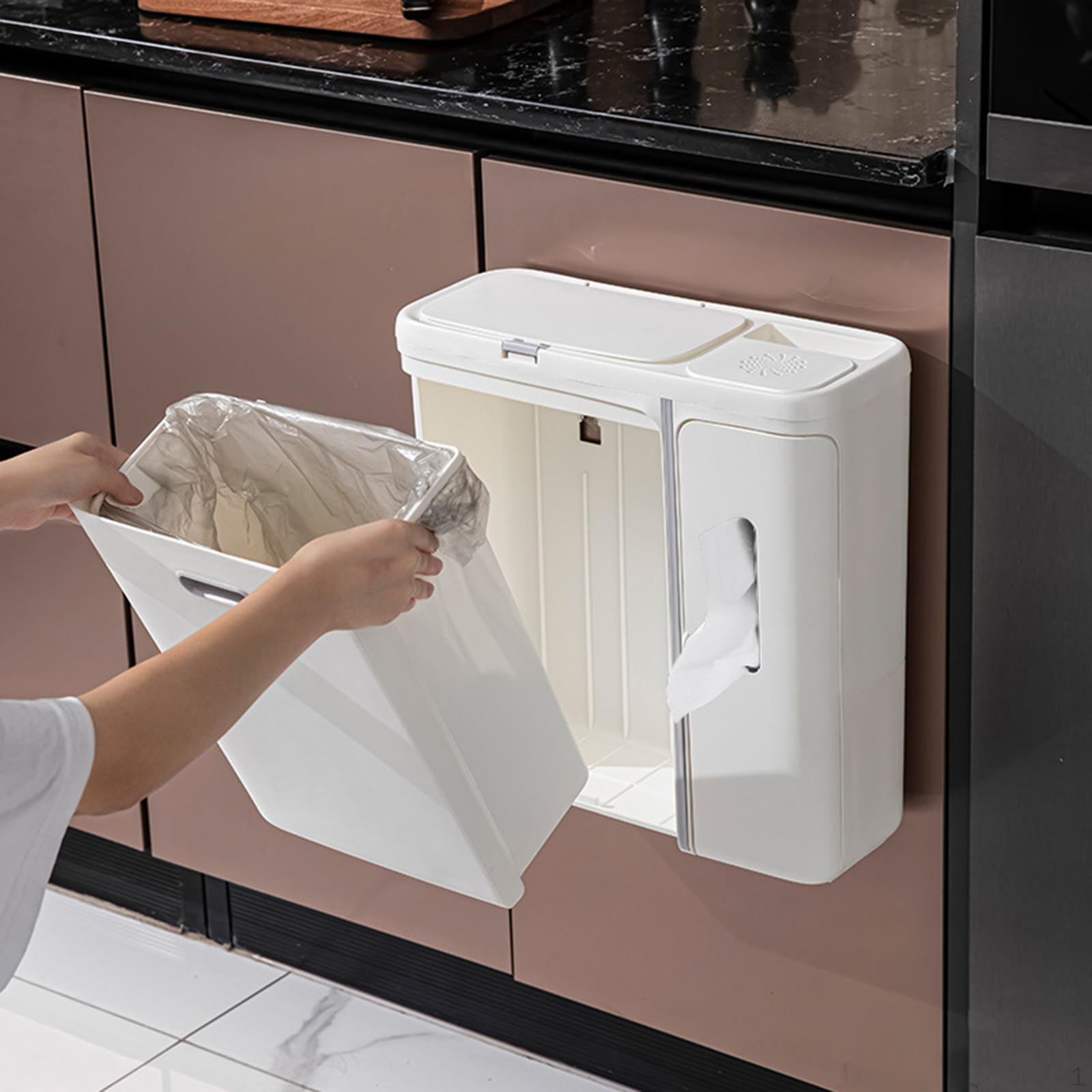 

Подвесное мусорное ведро, мусорное ведро, подвесная корзина для мусора, бумажная корзина, мусор для туалета, кухня белый