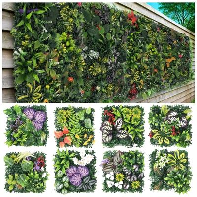 DIY Künstliche Pflanzenwandpaneel Blume Ewiges Leben Künstlicher Eukalyptus Teppich Grün Kein Gießen Simulation Ahorn Pflanzenblatt