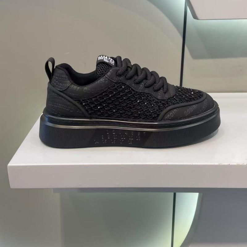Summer new breathable mesh soft bottom low-top casual lace-up lightweight board bm