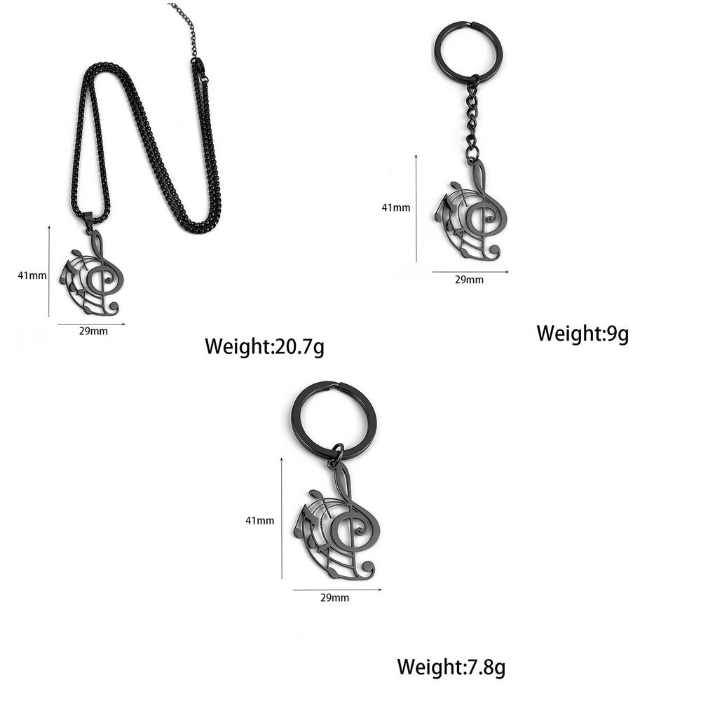 Lightweight Treble Clef Necklace Hollow Design Musical Note Charm Pendant Jewelry  Music Lovers