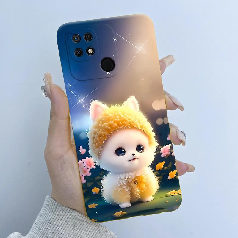 For Xiaomi Redmi 10C Phone Case Fashion Butterfly Flower Girls Design Soft Silicone TPU Back Housing for Redmi10C 10 C Covers