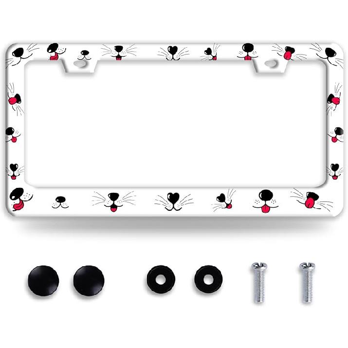 I Hope Something Good Happens To You Today License Plate Frame Funny Text License Plate Frames Stainless Steel Accessories Cars Decor With 2 Holes