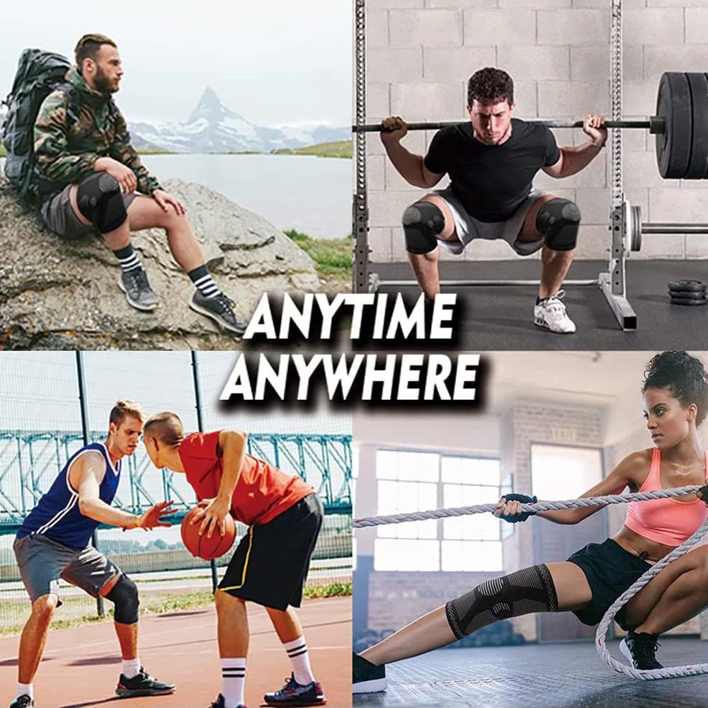 1PC Sports Knee Pads Fitness Kneepad Gym Elastic Knee Brace Support Gear Patella Running Basketball Volleyball Tennis Protector