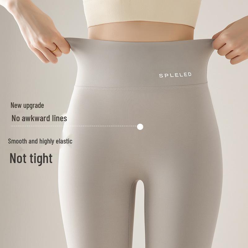 Women's High Waist Yoga Pants: Comfortable Plus Velvet Base Layer for Shorter People – New 2026 Style, Warm Autumn/Winter Outerwear.