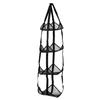 3/4 Tier Mesh Hanging Ball Storage Bag Wall Mount Sports Organizer for Basketball Football Volleyball Doll Toys Playroom Garage