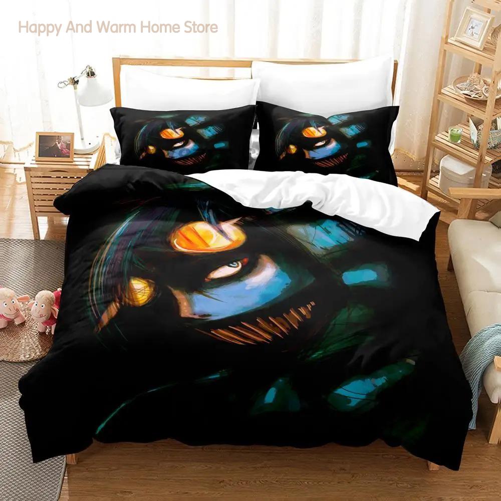 Creepypasta Bedding Set Single Twin Full Queen King Size Bed Set Aldult Boys Bedroom Duvetcover Sets Anime roupas de cama