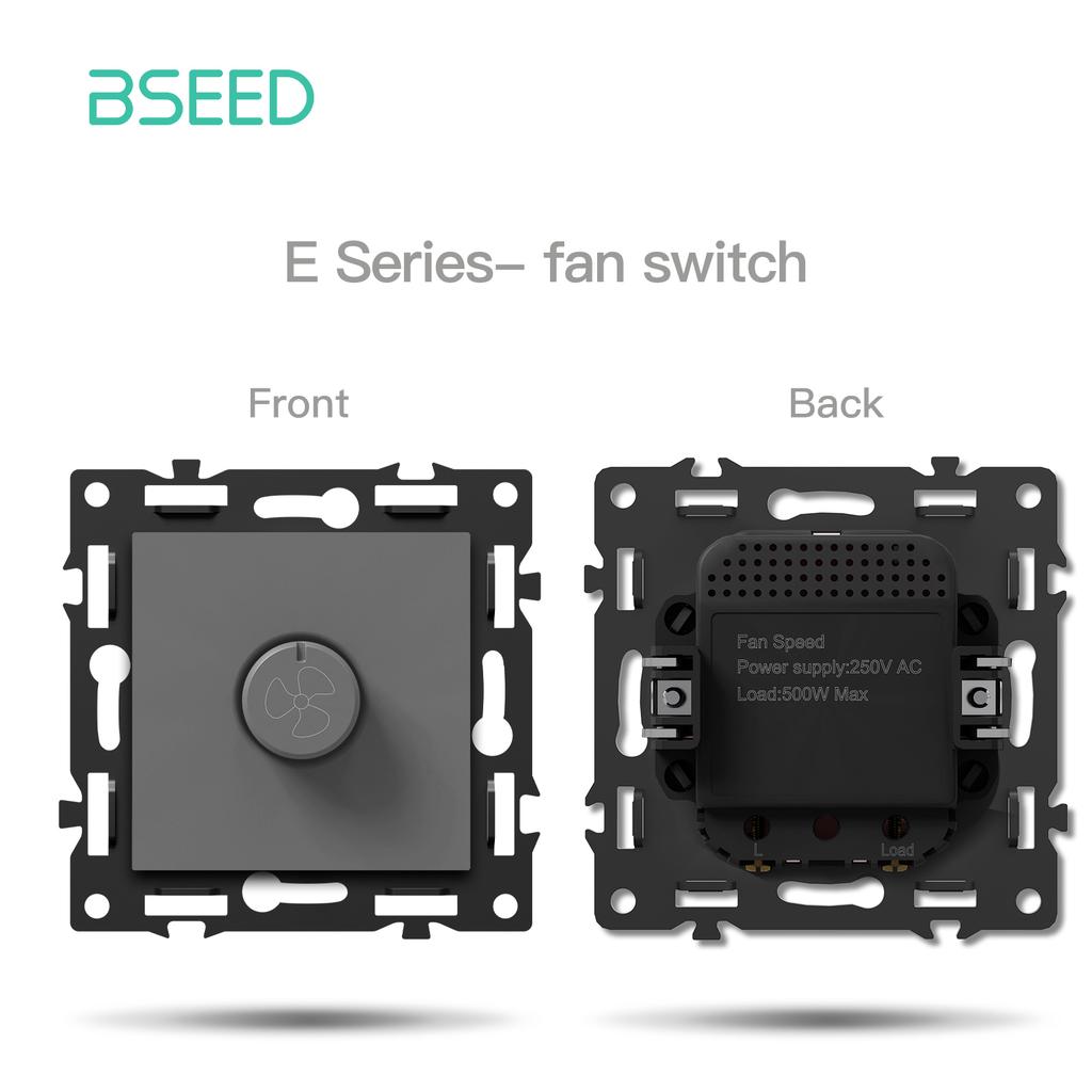 BSEED Switch DIY Modules Smart Light Switch Parts White Glass Frame DIY Combination Wall Sockets USB Charge Key E-Series