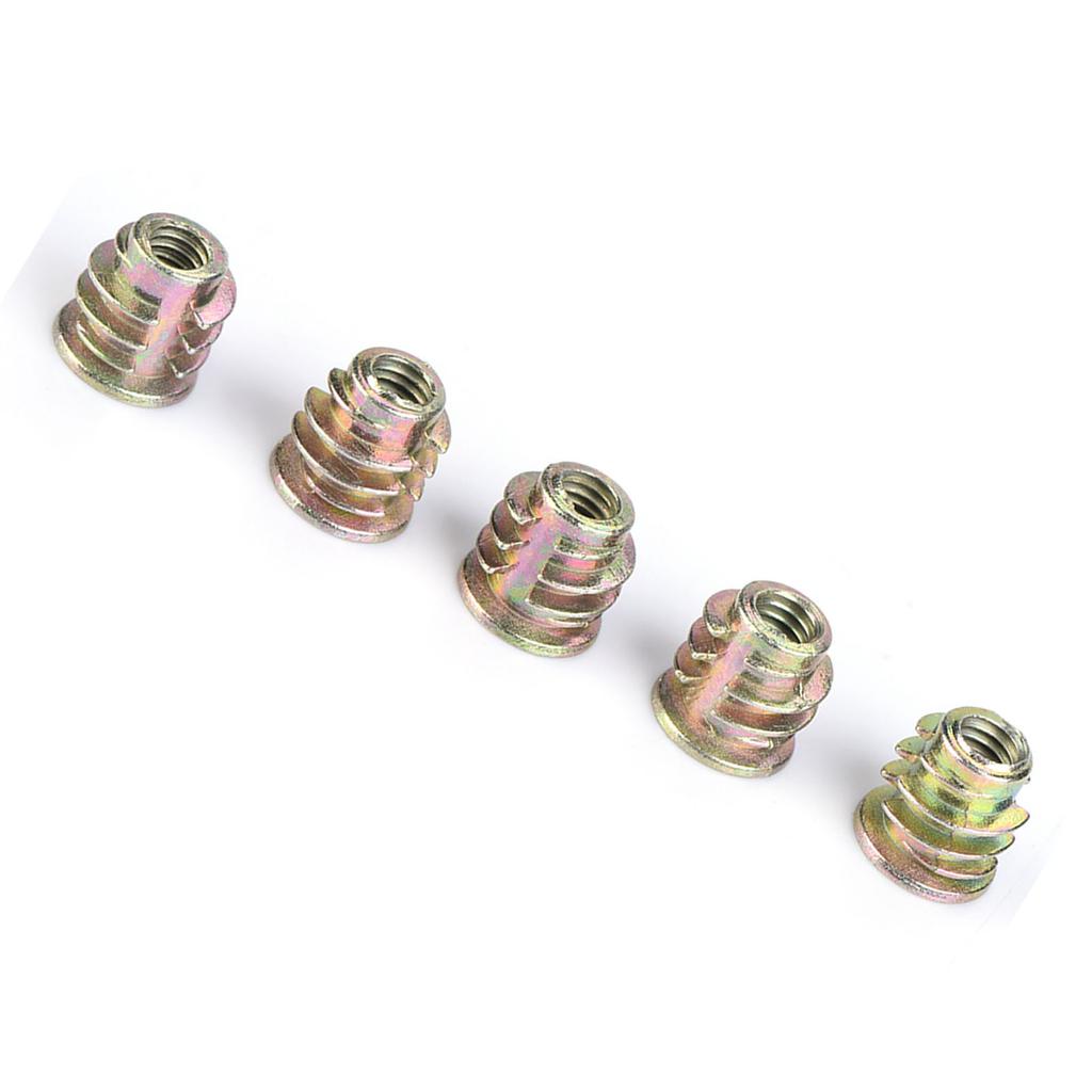 50 Stück M4 M5 Zinklegierung Innensechskant Einschlagmuttern für Holzmöbel (M4*8)