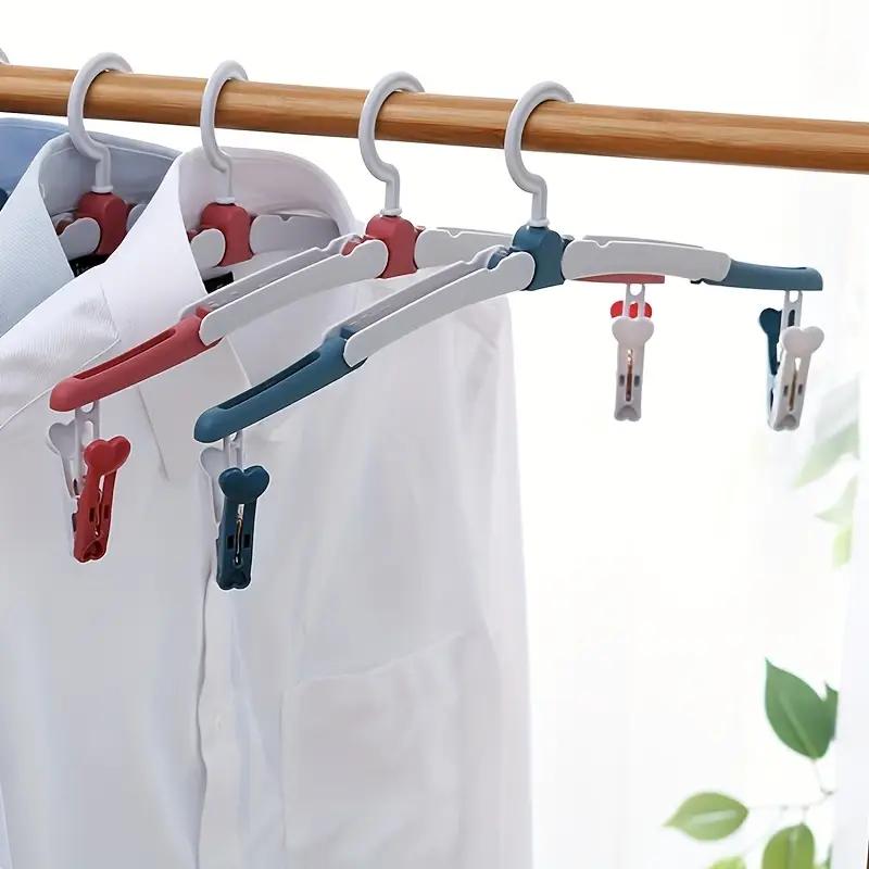 Multifunctional Folding Hanger Simple Portable Outdoor Travel Home Magic Clothes Drying Rack Non-slip Hanger