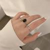 5PCS Elegante Vintage Silber Einstellbare Frauen Finger Nette Liebe Schmuck Hochzeit Party Geschenk für Mädchen Mode Hohl Herz ring Set