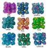 10 Stück Glitzernde Bunte 10-seitige Acryl-Würfel Rollenspiel Tischspiel Würfel Polyedrische Würfel für Tischspielspieler