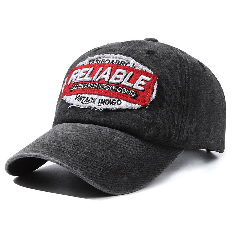 

Vintage Washed Baseball Cap Unique Street Style Dad Hat With Letter Embroidery Unisex Casual Fashion Accessory 56-58cm