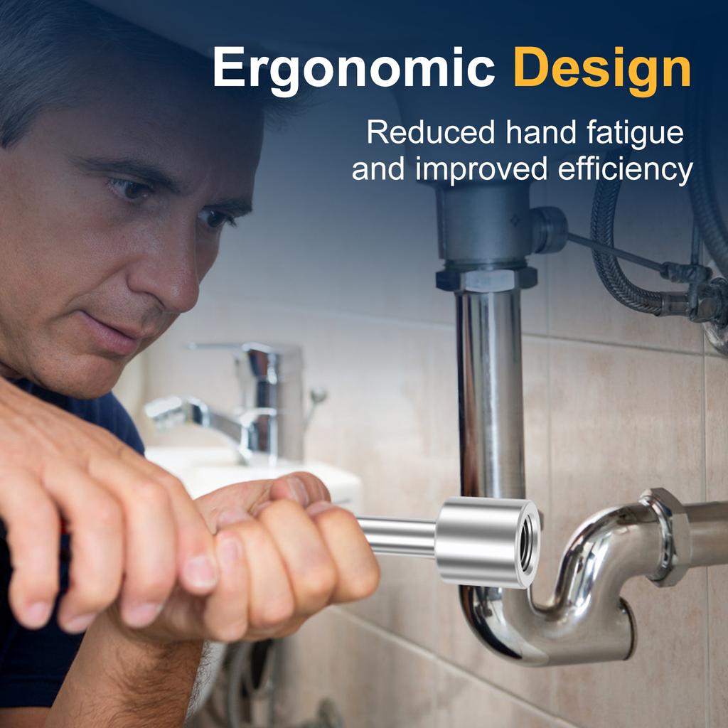 1/2Pcs Plumbing Tools Sturdy Alloy Steel Angle Stop Wrench Professional Plumber Wrench Tools Ergonomic Angle Stop Removal Tool