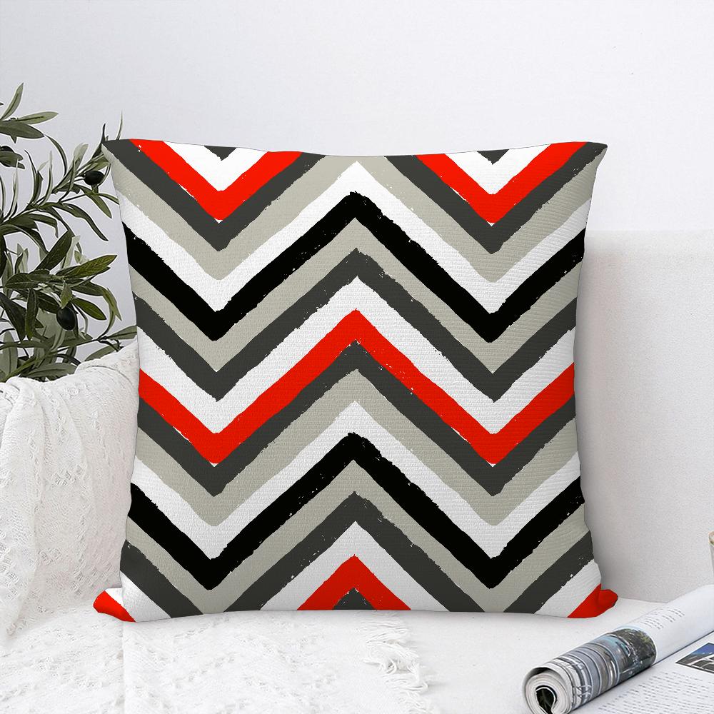 Calm Geometric Color Pillow Case Sofa Decorative Home Doublesided Print Plush Square Throw Pillow Covers Cushion Decor Cover